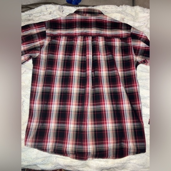 Wrangler Rugged Wear Western Plaid Collared Long Sleeve Button Up Shirt size XL - Picture 4 of 7